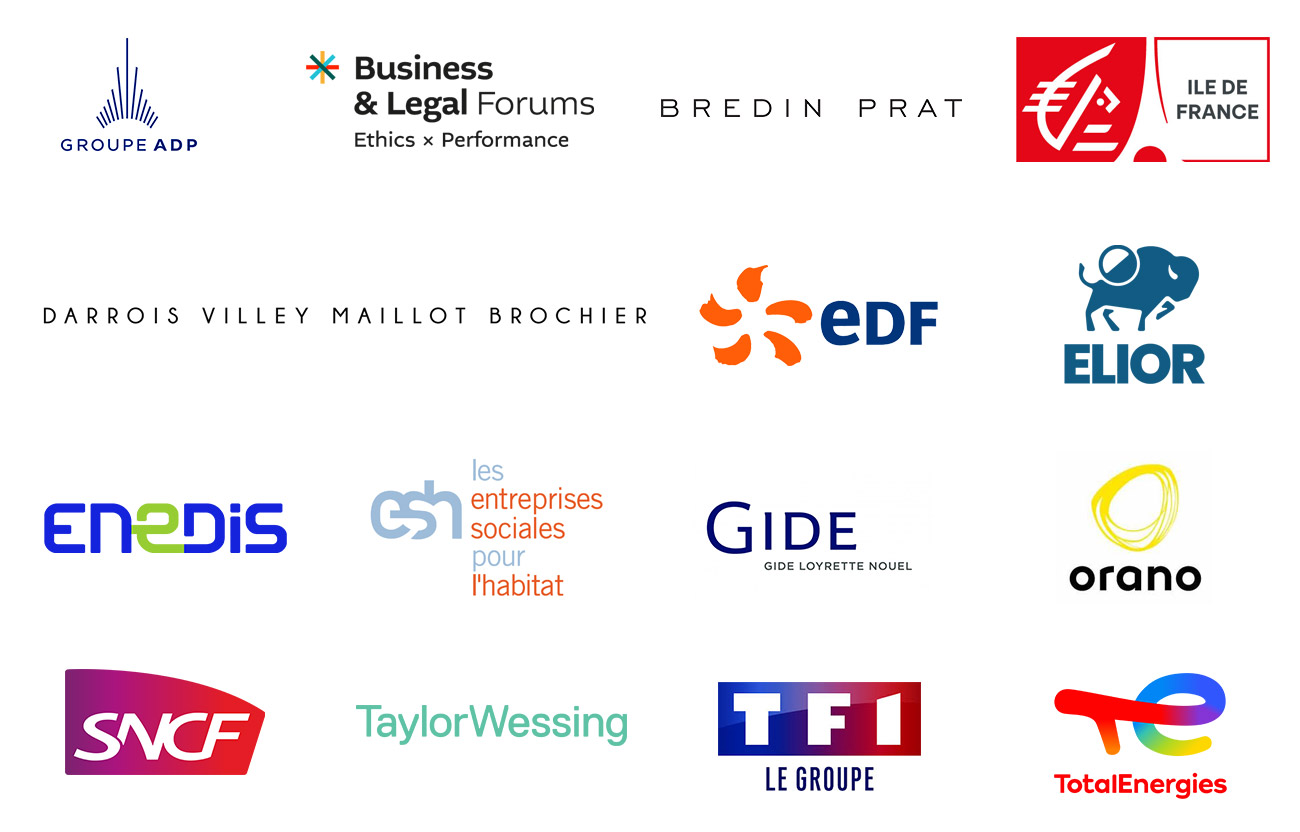 Logos des partenaires de la Fondation Assas